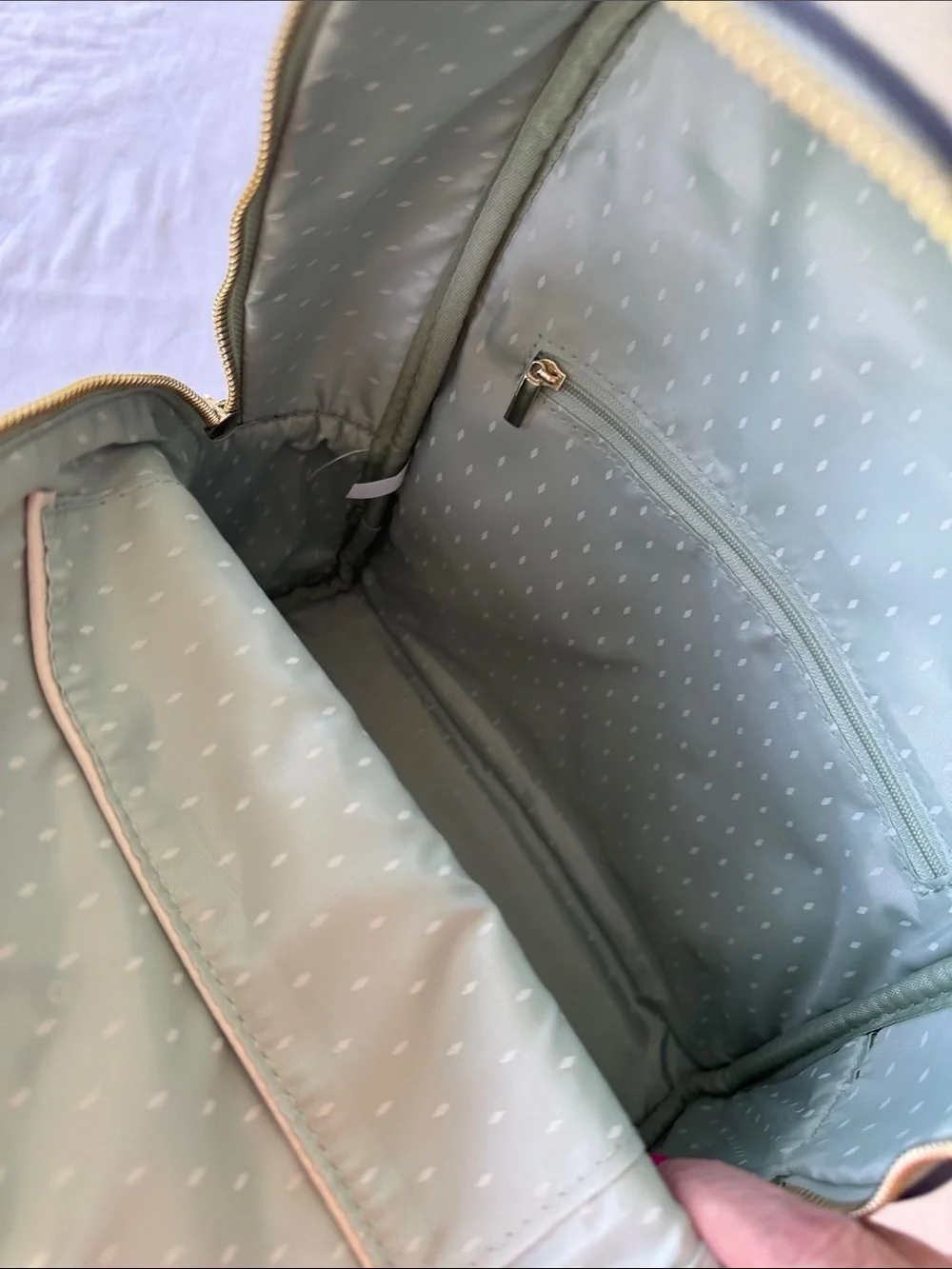 Vanessa Williams Cream Pebbled Backpack  - Convertible Everyday Bag